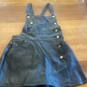 Faux leather romper